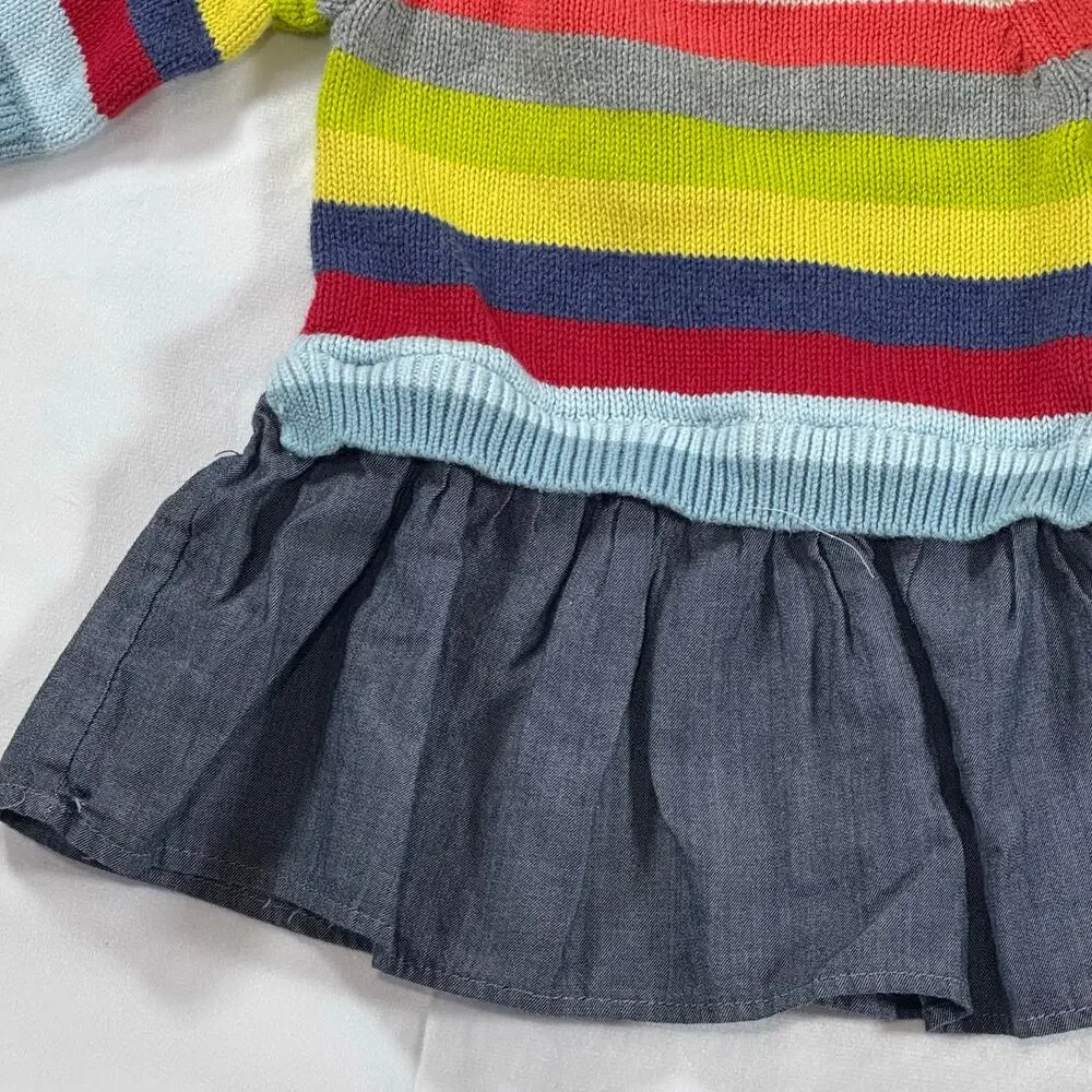 Baby Gap Striped Knit Sweater Dress 3-6M - Picture 2 of 5